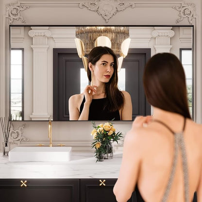 LOAAO Black Bathroom Mirror 72"X32" - Image 2