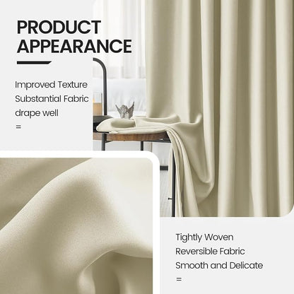 Extra Wide blackout Curtains Soundproof Room Separator - Image 4