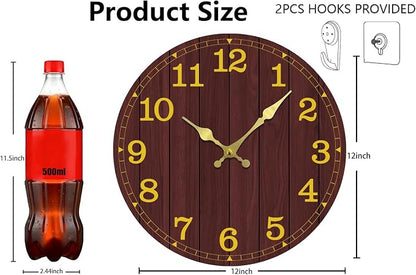 Wall Clock, Modern Wall Clocks Battery Operated, Silent Non Ticking Clock - Image 3