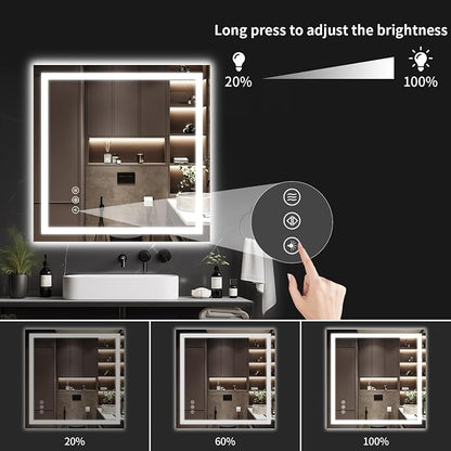 30"x30" LED Bathroom Mirror - Image 4