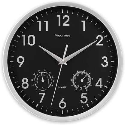 Wall Clock, Sweep Silent Movement Accurate Clocks by Vigorwise