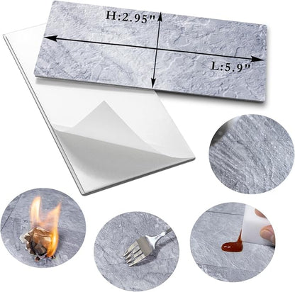 AULIGET Peel and Stick Backsplash Wall Tiles, 4 Pieces - Image 5