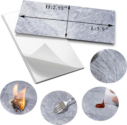 AULIGET 100-Piece Peel and Stick Backsplash Wall Tiles, Laundry Room - Image 5