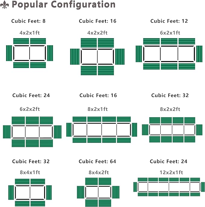 2PCS 6x2x1FT Galvanized Raised Garden Bed,Planter Raised Beds-Metal Garden Box,Large Plant for Outdoor Planting, Vegetables Bed,Flower,Herb-Sliver