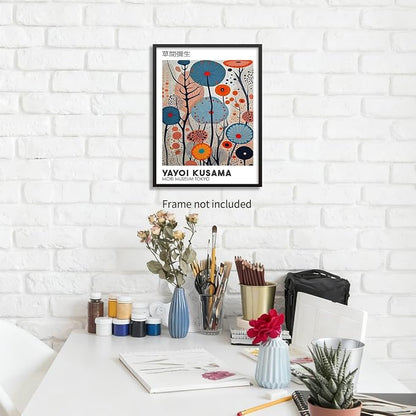 Yayoi Kusama Canvas Wall Art Vintage Japanese Painting Posters Tokyo Aesthetic - Image 6