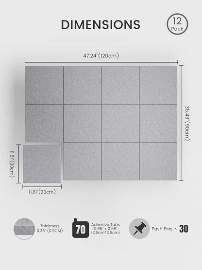Bumusty Large Cork Board 48" x 36" Alternative - Image 2
