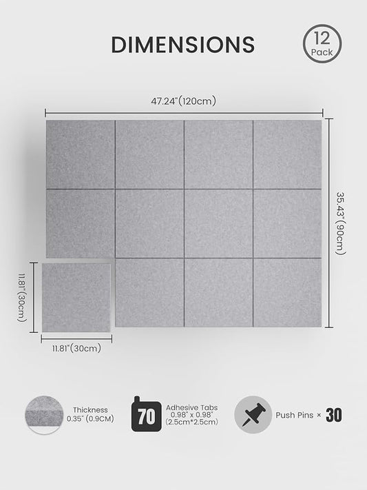 Bumusty Large Cork Board 48" x 36" Alternative - Image 2
