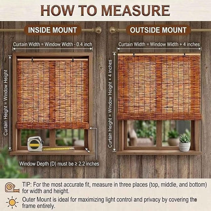 Bamboo Roller Shades for Outdoor Patio - Image 2