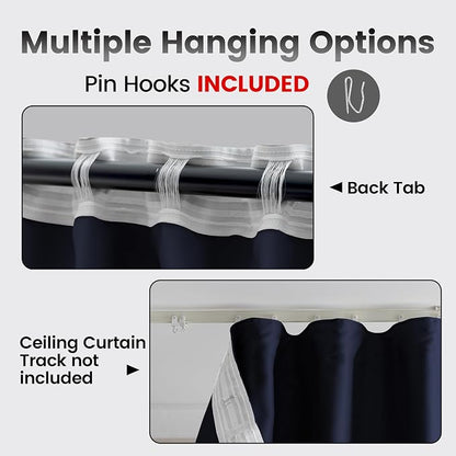 Extra Wide Room Divider Curtains, Theater Curtains Perfect - Image 2