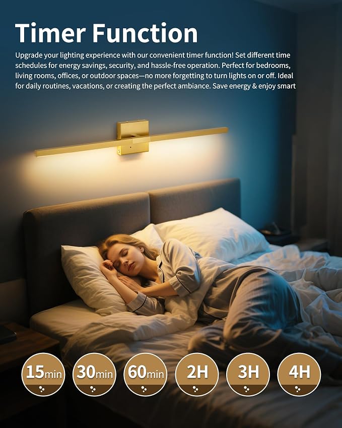 Rayogale 40 Inch 8000mAh Rechargeable Wall Sconce - Image 5