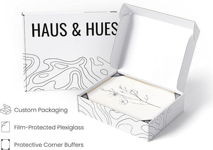 HAUS AND HUES Grey Floral Wall Art - Image 4