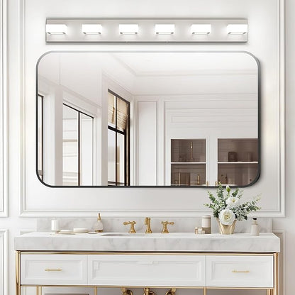 Ralbay Brushed Nickel Bathroom Vanity Light Metal Acrylic Modern LED Bathroom - Image 3