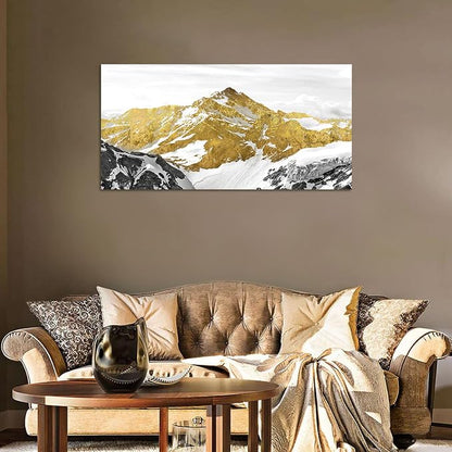 Golden Mountain Canvas Wall Art - Image 6