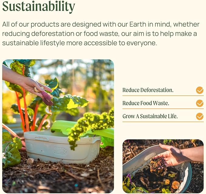 Vego garden 32" Tall 42" Round Raised Garden Bed Raised Bed Planter Box for Vegetables Flowers Patio-Pearl White