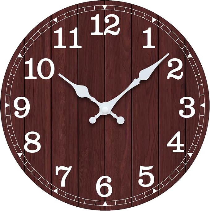 Wall Clock, Modern Wall Clocks Battery Operated, Silent Non Ticking Small by wallclock