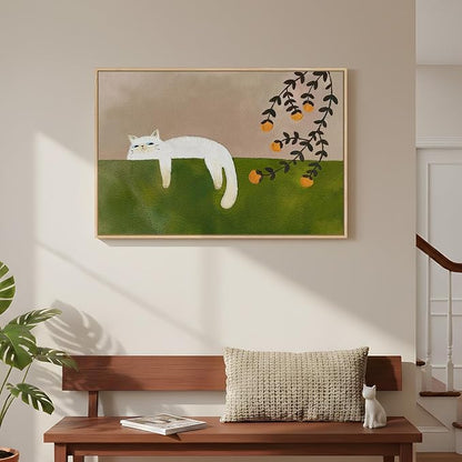 Framed Neutral and Green Wall Art - Image 3