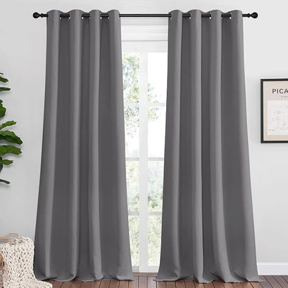 NICETOWN Bedroom Blackout Curtains Panels, 1 Pair, 55 inches by 102 Inch by NICETOWN