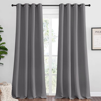 NICETOWN Bedroom Blackout Curtains Panels, 1 Pair, 55 inches by 92 Inch by NICETOWN