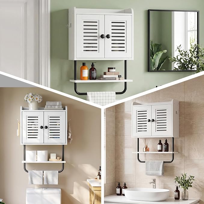HOOBRO Medicine Cabinet, Double Doors Bathroom Wall Cabinet - Image 6