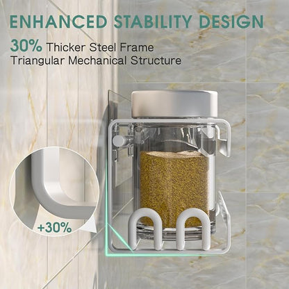 LUCYCAZ 4 Pack Wall Mounted Spice Rack - Image 3