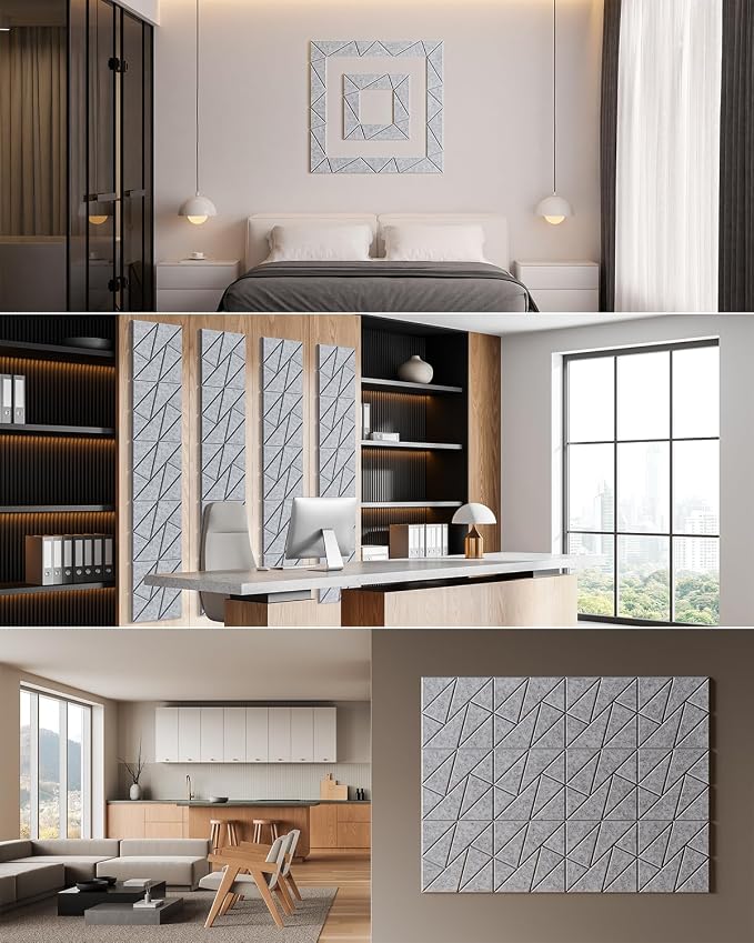 22-Pack Acoustic Panels, Peel & Stick Sound Proof Foam Panels - Image 6