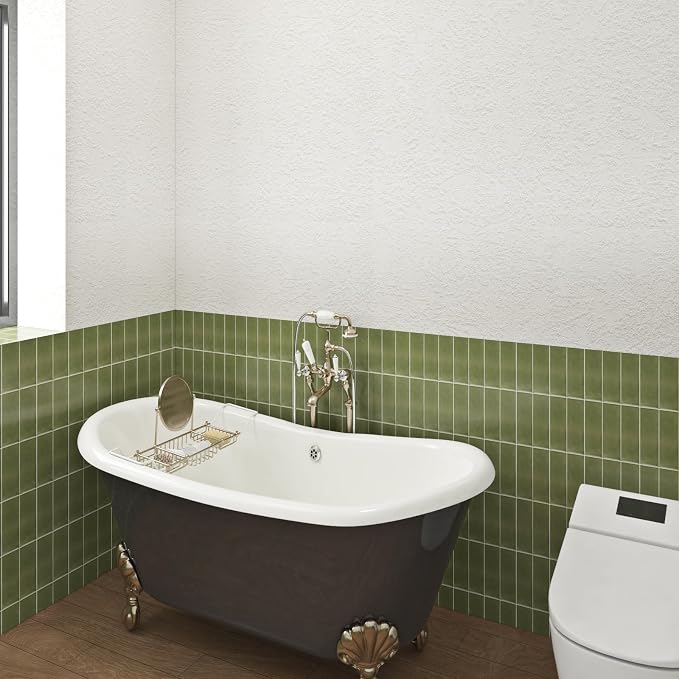 Livelynine White Textured Wallpaper Stick and Peel Modern 15.8x394 Self - Image 3