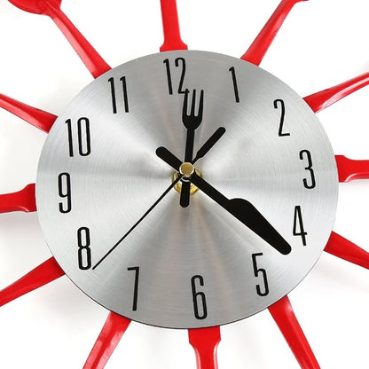 16 Inch Cutlery Kitchen Wall Clocks - Image 3