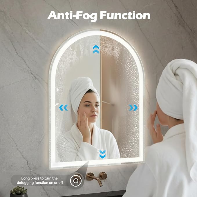 Sweetcrispy 24“×36” LED Bathroom Backlit Mirror - Image 4