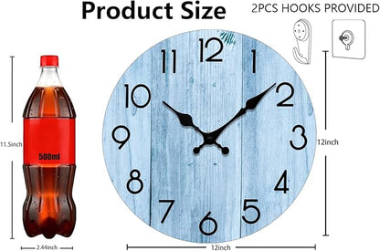 Wall Clock, Modern Wall Clocks Battery Operated, Silent Non Ticking Clock - Image 3