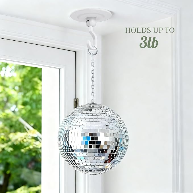 Adhesive Wall & Ceiling Decor Hooks: 6-Pack 3 lbs Heavy Duty No-Drill 360° - Image 4