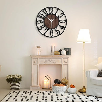 Large Wall Clock for Living Room Decor, 16 Inch Non Ticking Silent, Battery - Image 4