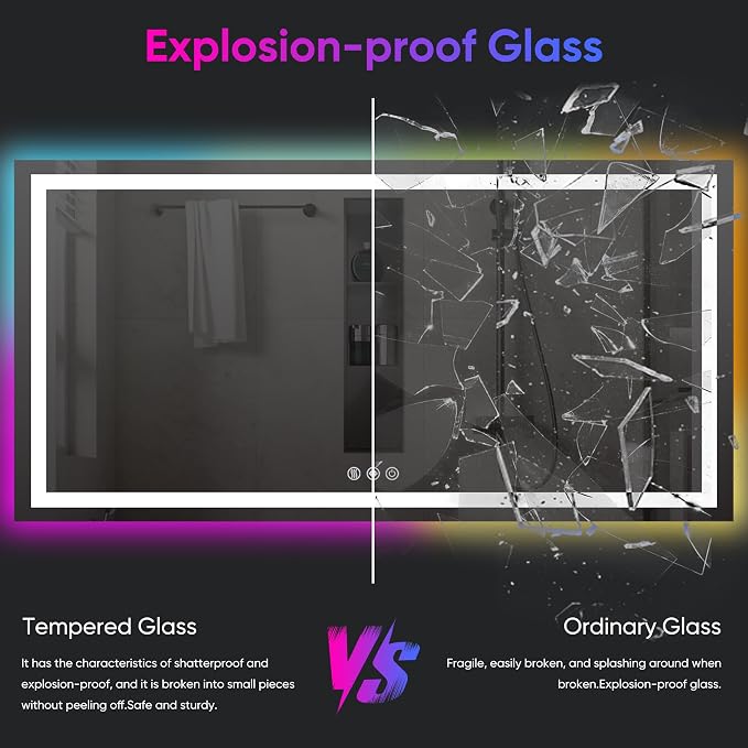 Antok 32"x 72" LED Bathroom Mirror - Image 9