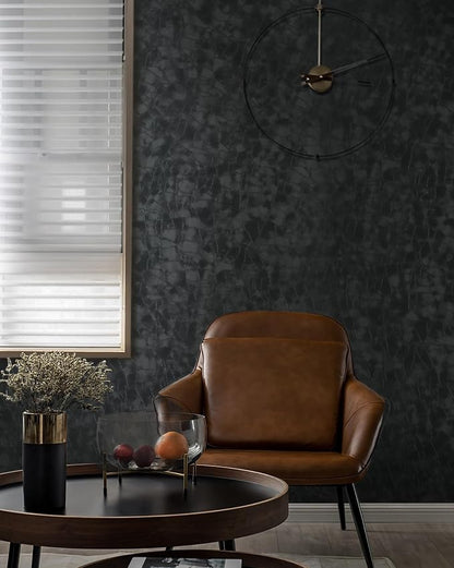 Yasinet Peel and Stick Wallpaper Black Removable Wallpaper Modern Black Contact - Image 5