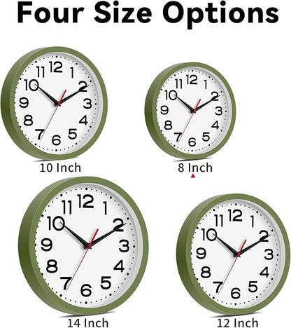 Roymnie Wall Clock Silent Non-Ticking Modern Clock Battery Operated 8 Inch - Image 3