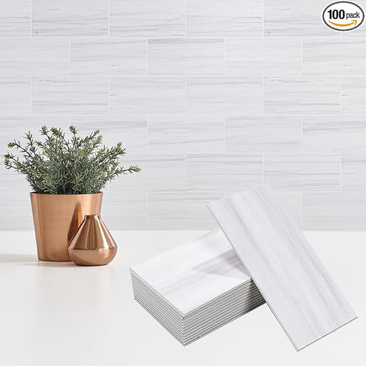 StyloVue 100 Pieces Peel and Stick Backsplash by StyloVue