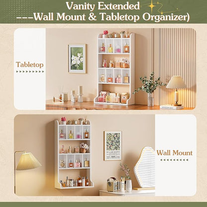 Keebofly Perfume Organizer Wall Mount & Large Cologne Display Case - Image 5