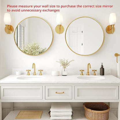 Fabuday Round Gold Mirror for Wall - Image 2