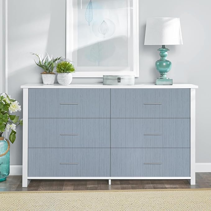 Grey Blue Grasscloth Peel and Stick Wallpaper 15.74" x 196.85" Textured Neutral - Image 2