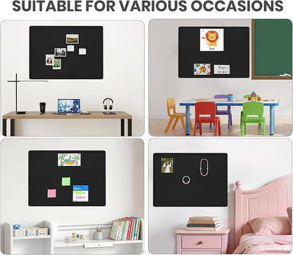 Large Bulletin Board, 48 X 36 inches Felt Board Notice Pin Board, Self-Adhesive - Image 5