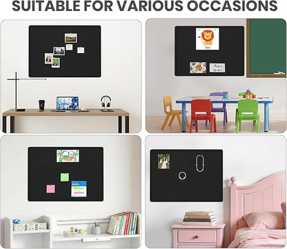 Large Bulletin Board, 48 X 36 inches Felt Board Notice Pin Board, Self-Adhesive - Image 5