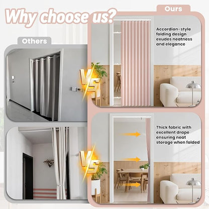 AJAZZ Blackout Accordion Doors Interior - Image 2