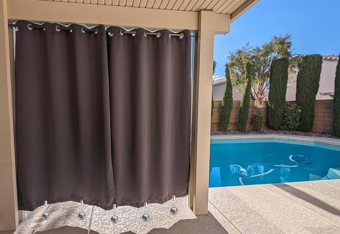 10 Pack Heavy Duty Curtain Weights, Heavy Weights for Outdoor Curtains of Pergola Patio Gazebo Cabana, Stainless Steel Weight Clip Down Curtain, Garden Flag, Shower Curtain, Tablecloth