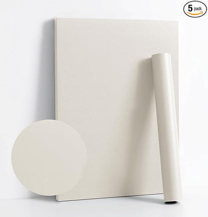 Dimoon 394''x17.7'' White Peel and Stick Wallpaper Contact Paper Modern Self by DIYYOURMOON
