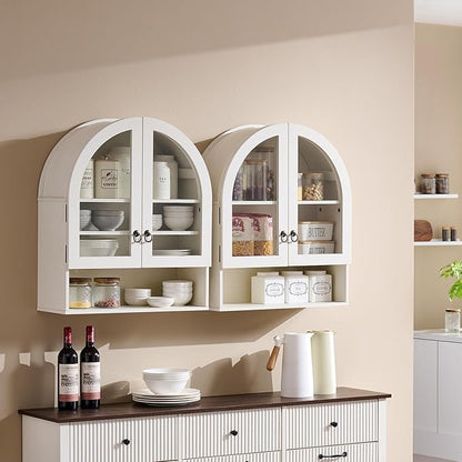 IFGET Bathroom Arched Wall Cabinet, 23.6'' Wide Medicine Cabinet - Image 3