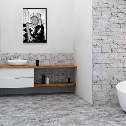 Funny Bathroom Wall Art Black and White posters Bar Disco Party prints painting - Image 4