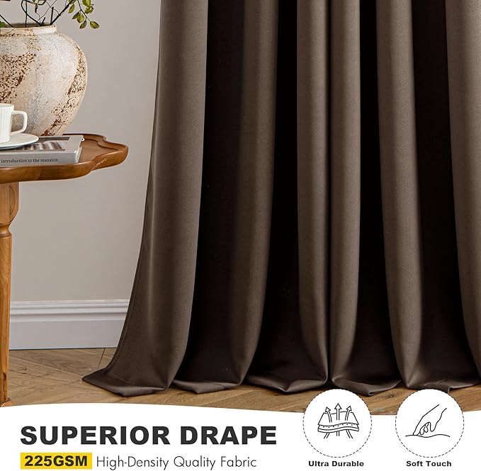 MIULEE Blackout Curtains for Bedroom Living Room 2 Panels, Thermal Insulated - Image 5
