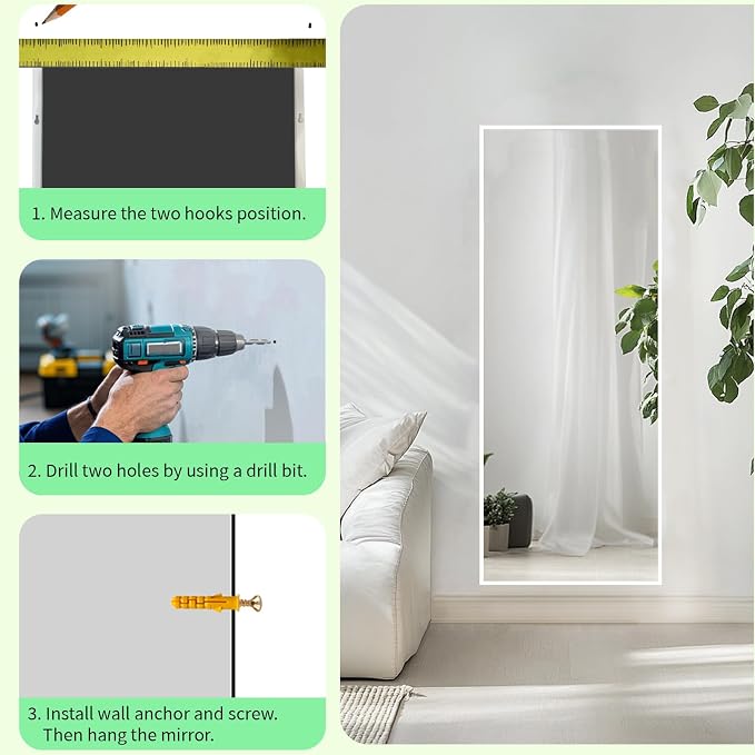 Sunniry Floor Mirror Full Length 56x18 inch, Full Length Mirror - Image 8