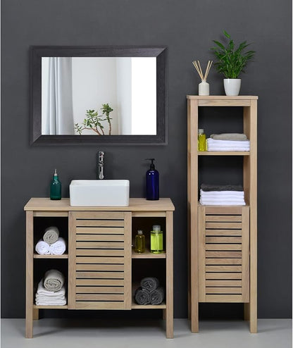 AAZZKANG Black Mirrors for Wall Rectangle Wood Framed Large 20"x16" Decorative - Image 6