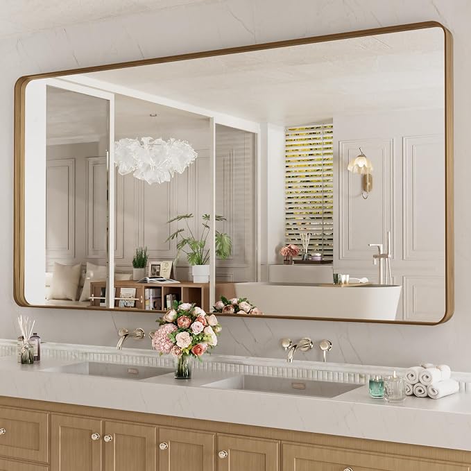 LOAAO 72X32 Inch Bathroom Mirror by LOAAO