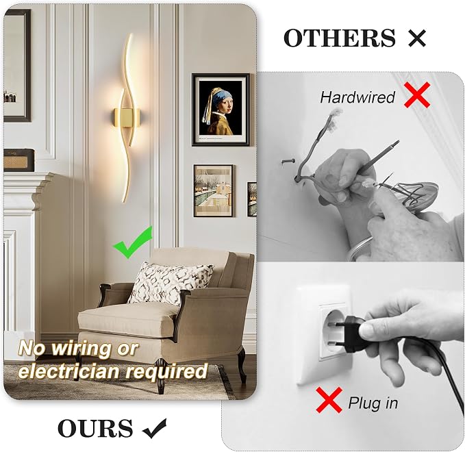KARTOOSH Battery Operated Wall Sconces - Image 2